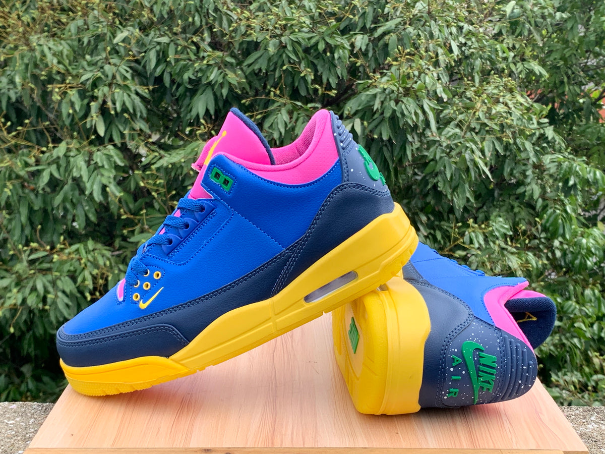 Air Jordan 3 “Chromatic Voltage” | Blue, Pink & Yellow