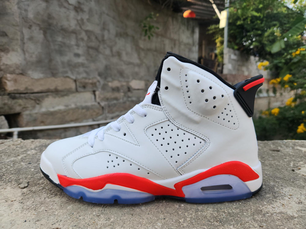 Air Jordan 6 Retro Men's White / Infrared / Black CT8529-105 | Pulse Outline