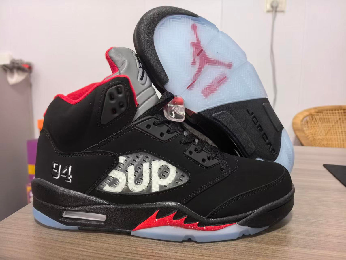 Air Jordan 5 Black/Red | Crimson Crossfade