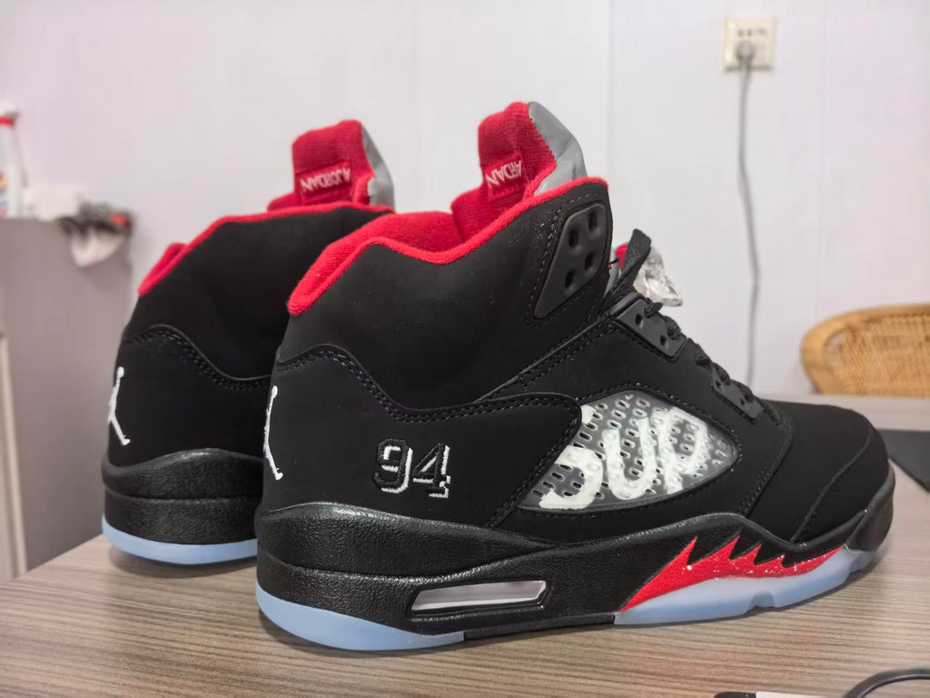Air Jordan 5 Black/Red | Crimson Crossfade