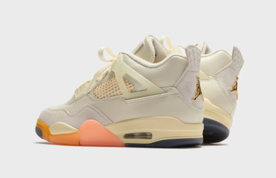 Air Jordan 4 Retro WMNS Coconut Milk / Metallic Gold | Sunlit Mosaic