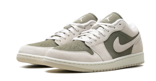 Air Jordan 1 Low SE 'Medium Olive Sail' HV4089 201 | Olive Promenade