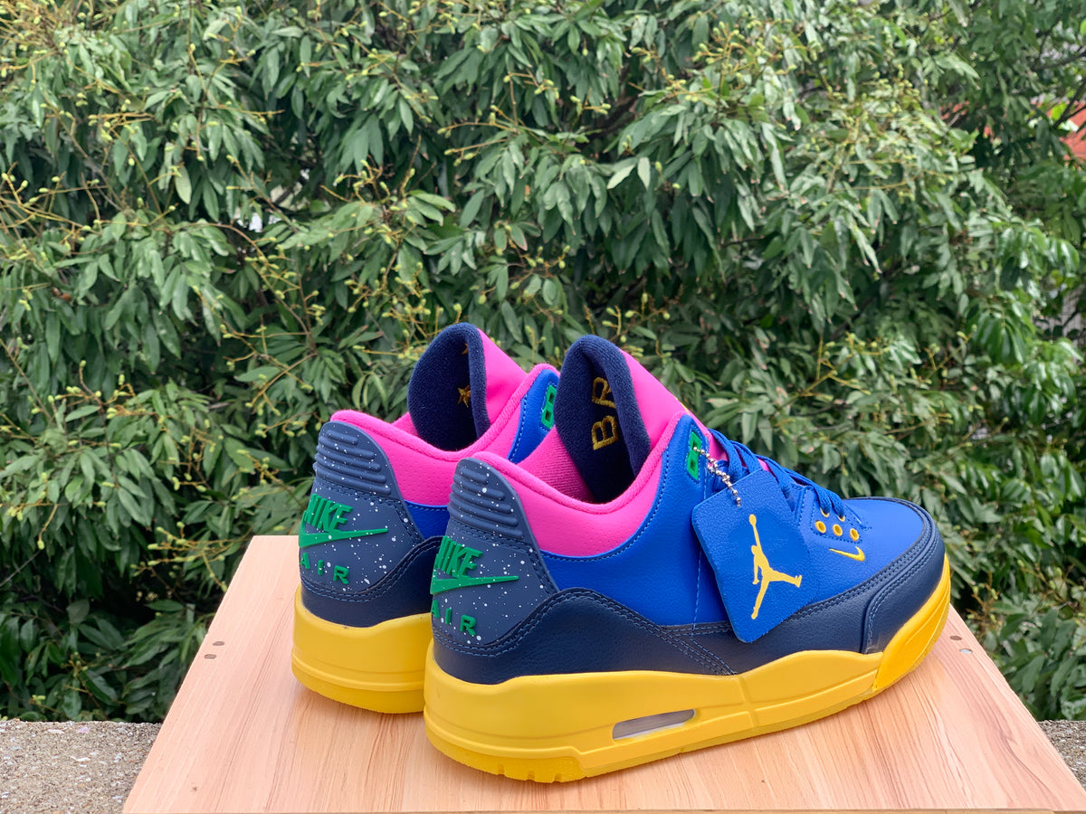 Air Jordan 3 “Chromatic Voltage” | Blue, Pink & Yellow