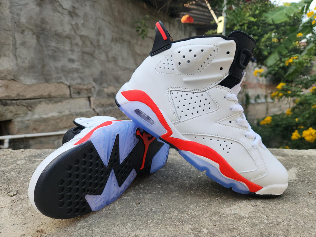 Air Jordan 6 Retro Men's White / Infrared / Black CT8529-105 | Pulse Outline