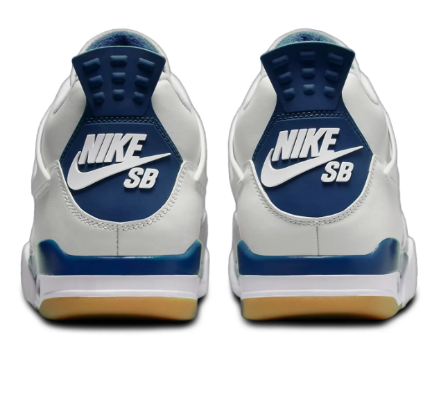 Nike SB x Air Jordan 4 White Navy | Navy Junction