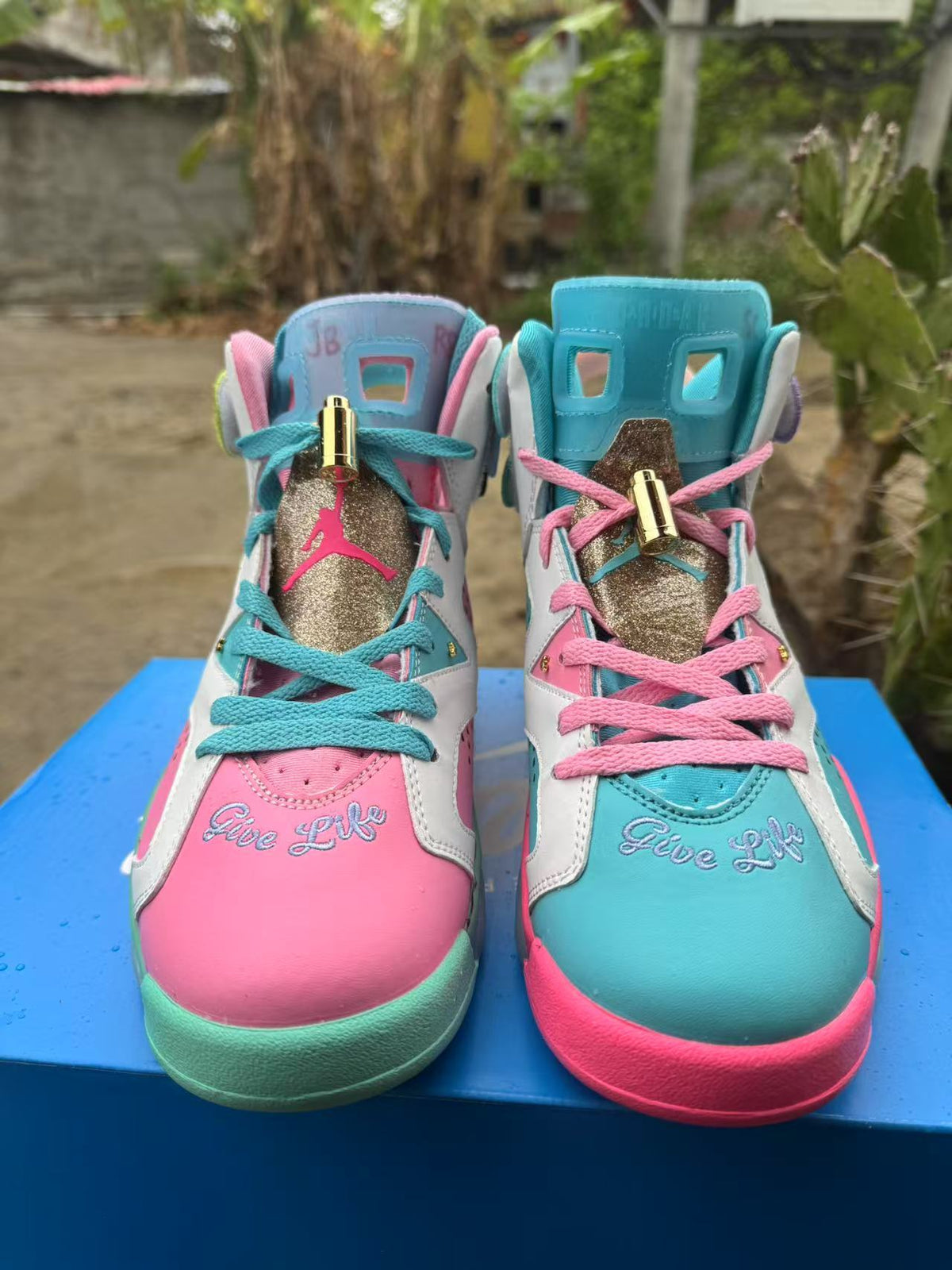 Air Jordan 6 Retro Blue / Pink | Pastel Exchange
