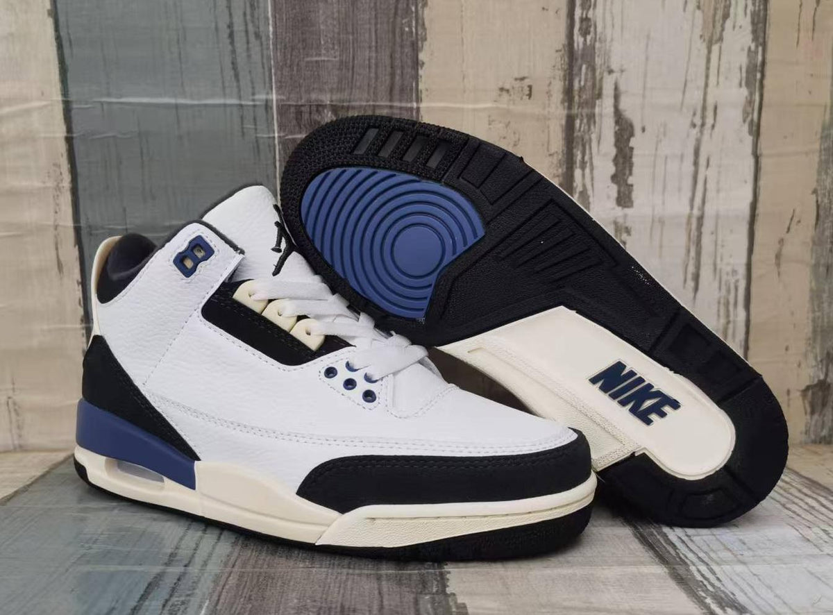 Air Jordan 3 Retro Men's White/Grey/Blue | Glacier Cadence