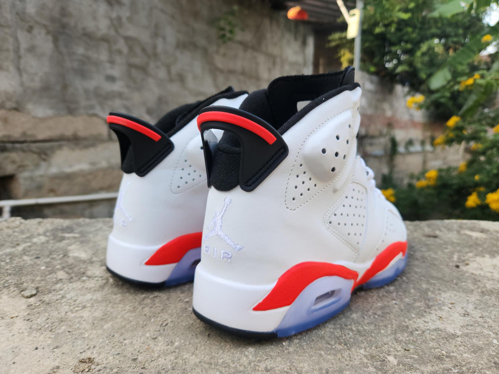 Air Jordan 6 Retro Men's White / Infrared / Black CT8529-105 | Pulse Outline