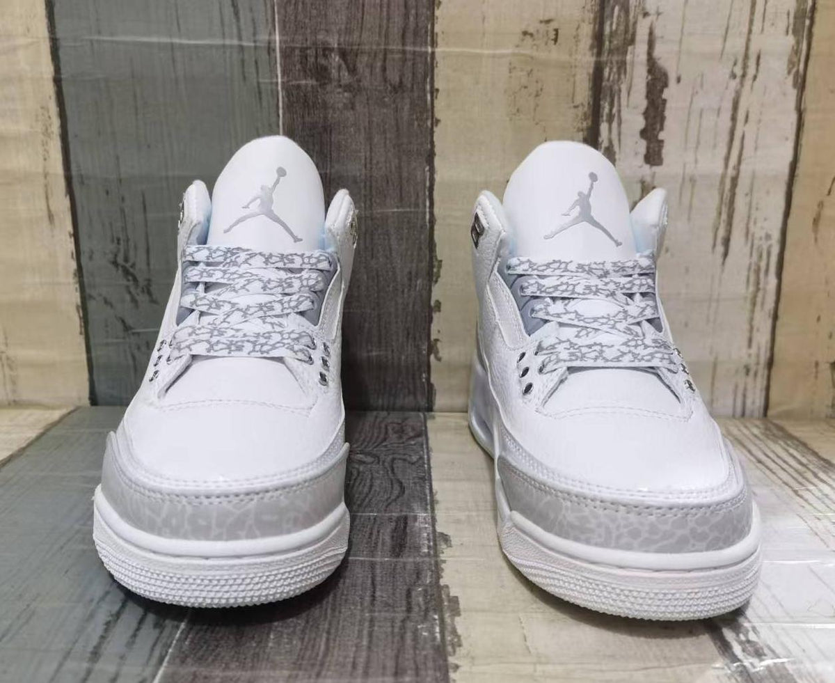 Air Jordan 3 Retro Pure White Men & Women | Porcelain Current