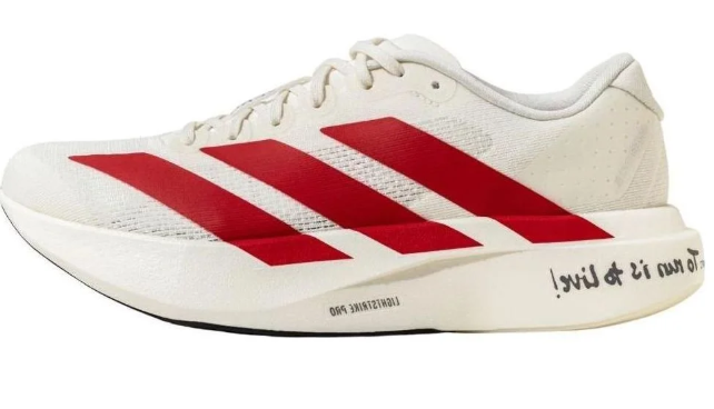 adidas Adizero EVO SL 'White Red' JS1182 | Scarlet Circuit