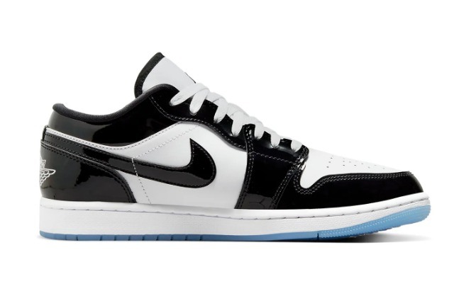 Air Jordan 1 Low SE 'Black White Concord' (F1C329) | Contrast Almanac