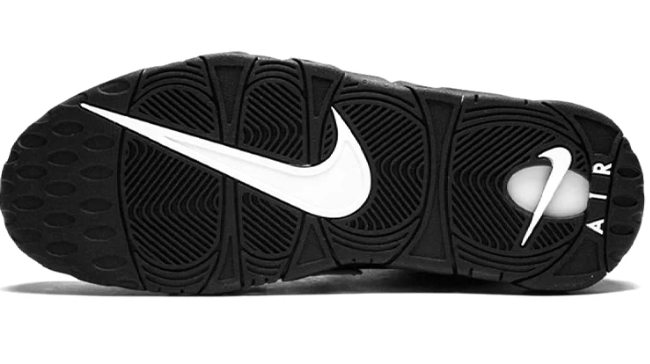 Nike Air More Uptempo Black White | Contrast Cadence