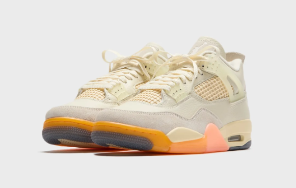 Air Jordan 4 Retro WMNS Coconut Milk / Metallic Gold | Sunlit Mosaic