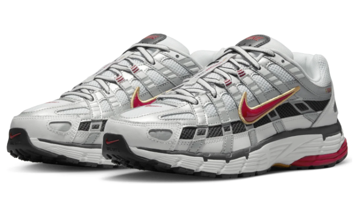 Women's Nike P-6000 CNPT 'Metallic Silver / Red' | Silver Signal