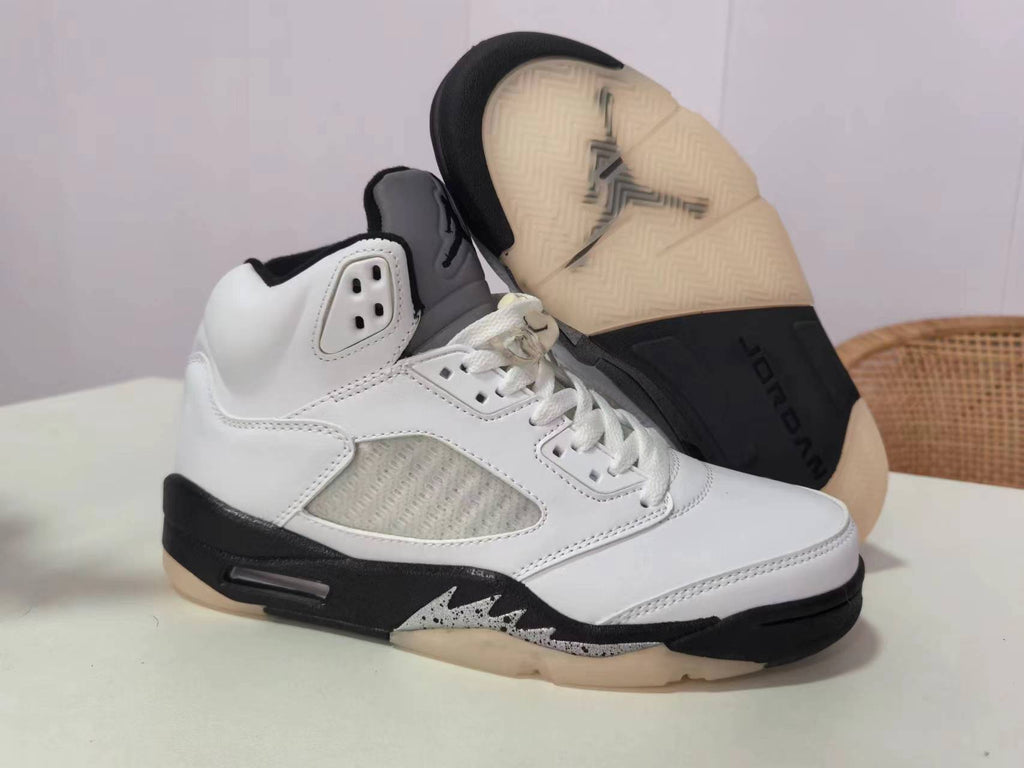 Air Jordan 5 White/Black | Chalkline Rhythm