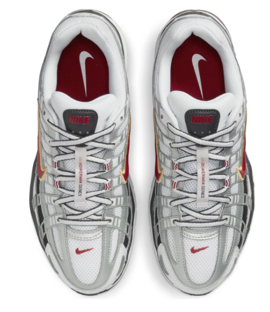 Women's Nike P-6000 CNPT 'Metallic Silver / Red' | Silver Signal