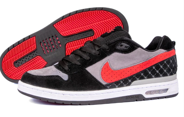 Nike SB Paul Rodriguez Zoom Air Low 'Black / Varsity Red / Flint Grey' | Redline Recess · SALE