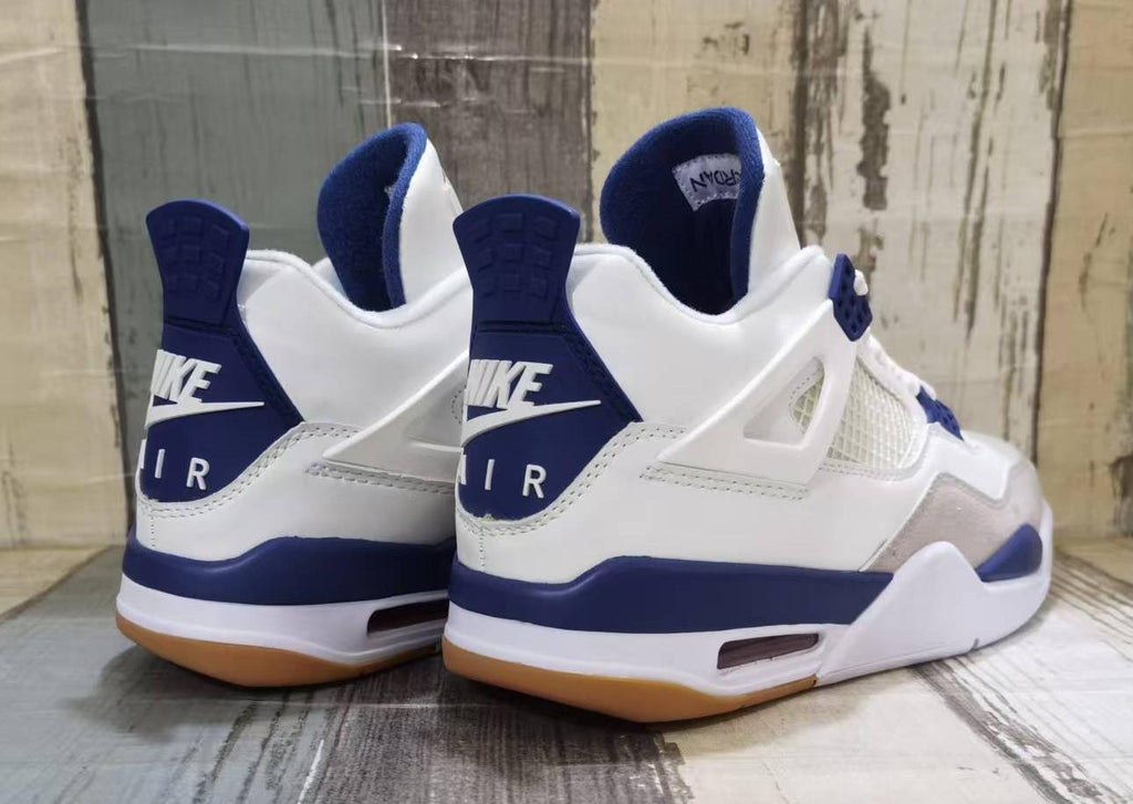 Air Jordan 4 Retro Off-white / Blue | Cloudline Accent