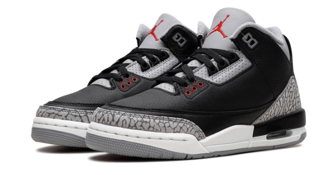 Air Jordan 3 GS 'Black Cement' DM0967 010 | Asphalt Notebook