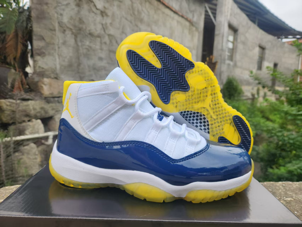 Air Jordan 11 White/Blue/Yellow | Daylight Cadence