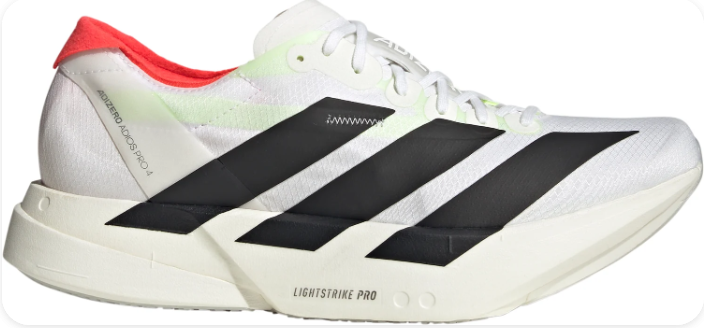 adidas Adizero Adios Pro 4 Men's White Running Shoes | Horizon Pursuit
