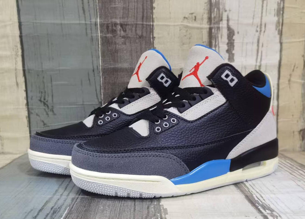Air Jordan 3 Retro Men's Black/Blue/Red | Nightshift Spectrum