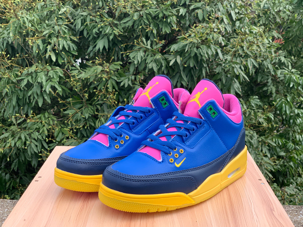 Air Jordan 3 “Chromatic Voltage” | Blue, Pink & Yellow