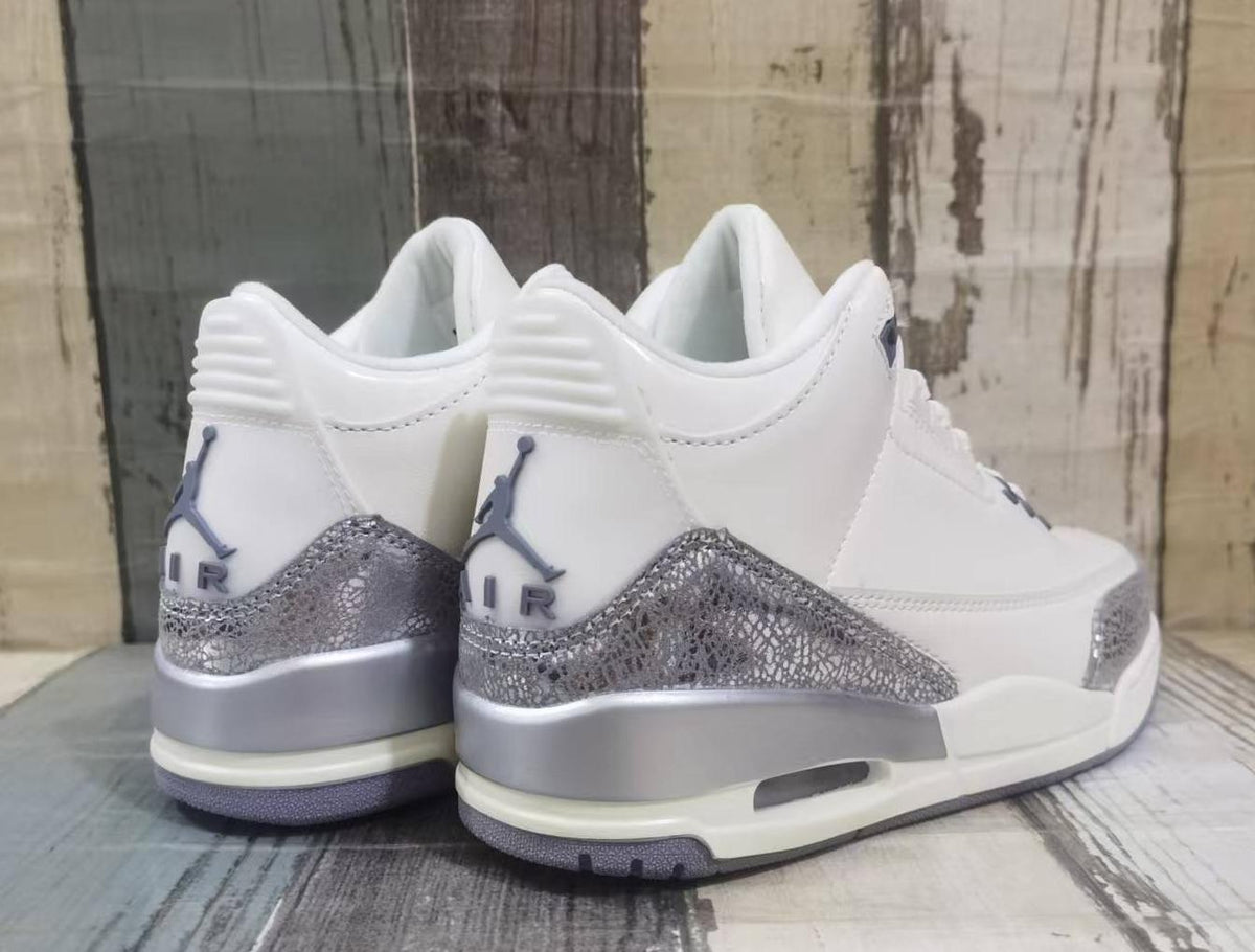 Air Jordan 3 Retro Men's Beige & Silver | Dune Circuit