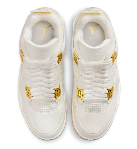 Air Jordan 4 Retro Women's 'Metallic Gold' | Gilded Chapter AQ9129-170