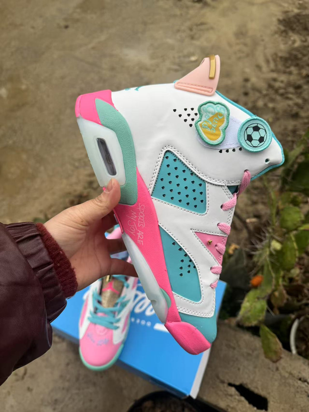 Air Jordan 6 Retro Blue / Pink | Pastel Exchange