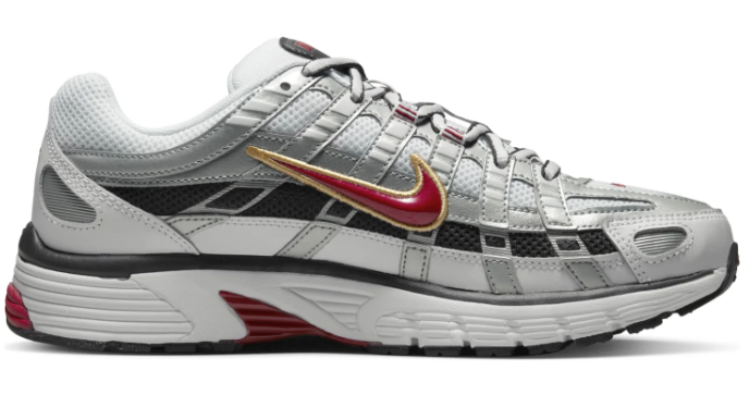 Women's Nike P-6000 CNPT 'Metallic Silver / Red' | Silver Signal