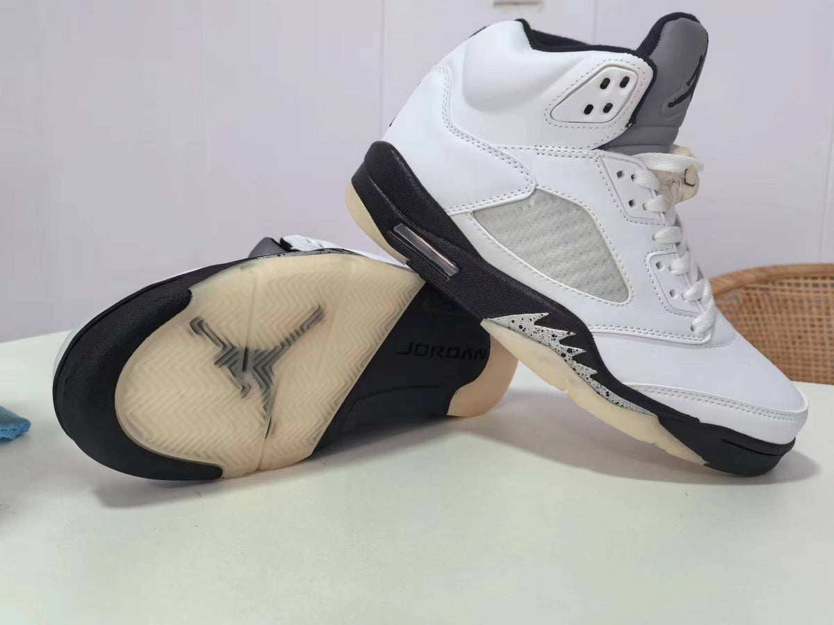 Air Jordan 5 White/Black | Chalkline Rhythm