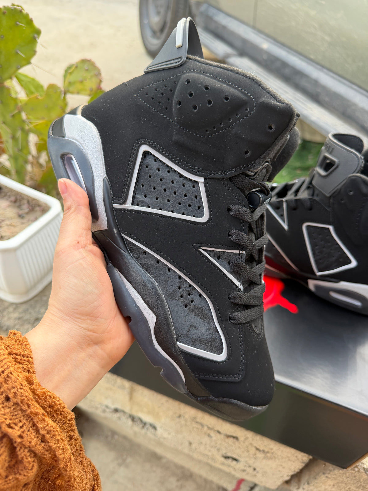Air Jordan 6 Black/Silver | Silverline Nocturne