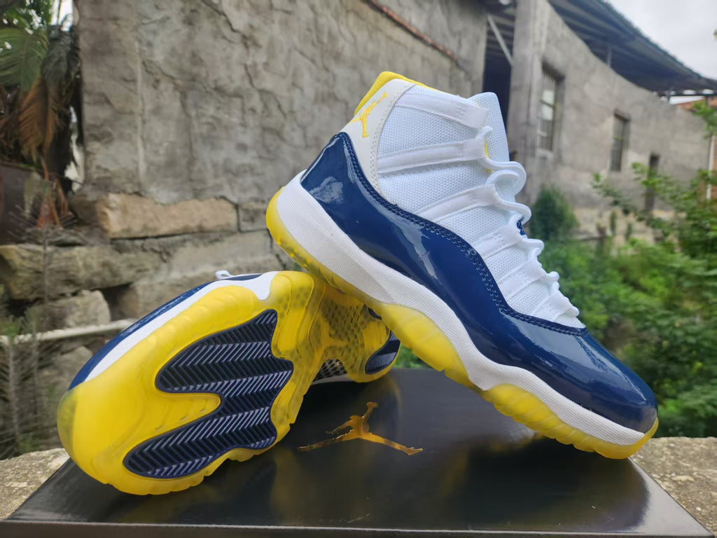Air Jordan 11 White/Blue/Yellow | Daylight Cadence