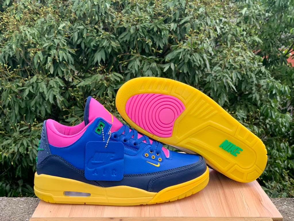 Air Jordan 3 “Chromatic Voltage” | Blue, Pink & Yellow