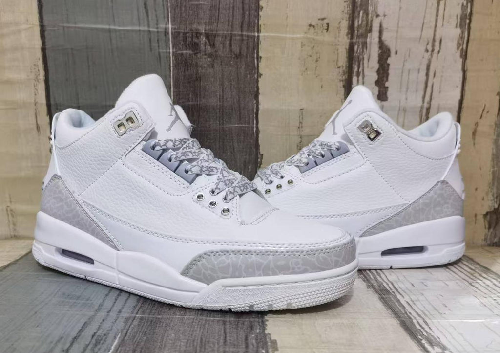 Air Jordan 3 Retro Pure White Men & Women | Porcelain Current