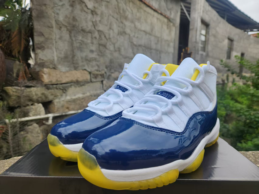 Air Jordan 11 White/Blue/Yellow | Daylight Cadence