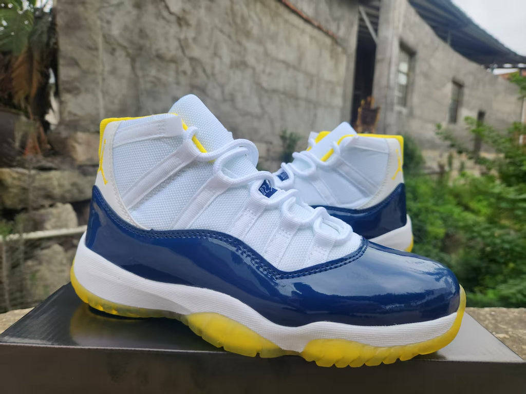 Air Jordan 11 White/Blue/Yellow | Daylight Cadence