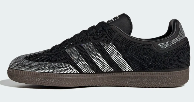 adidas Samba OG Women's 'Black Silver' Rhinestone | Nocturne Spark